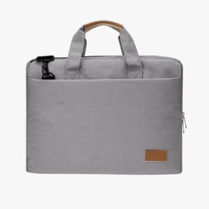 15" Laptop Bag - Grey/Tan