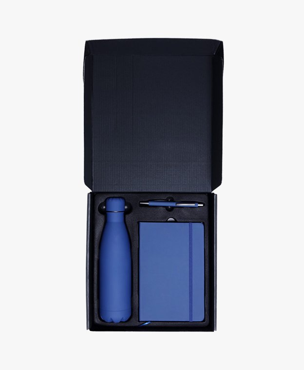 Premium Corporate Gift Set with Stainless Steel Bottle, Notebook & Pen