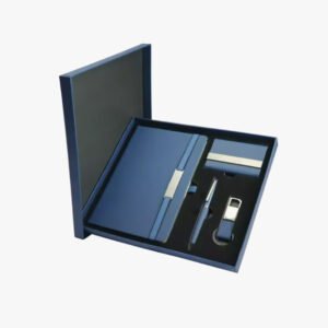 Office Gift Set with Notebook, Pen, Card Holder & Keychain