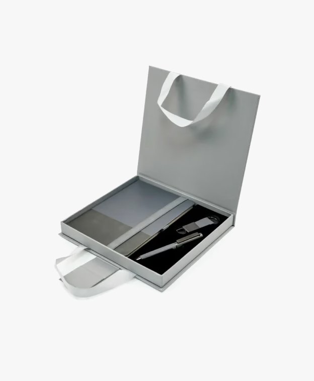 Premium Office Gift Set with Ribbon Handle Box